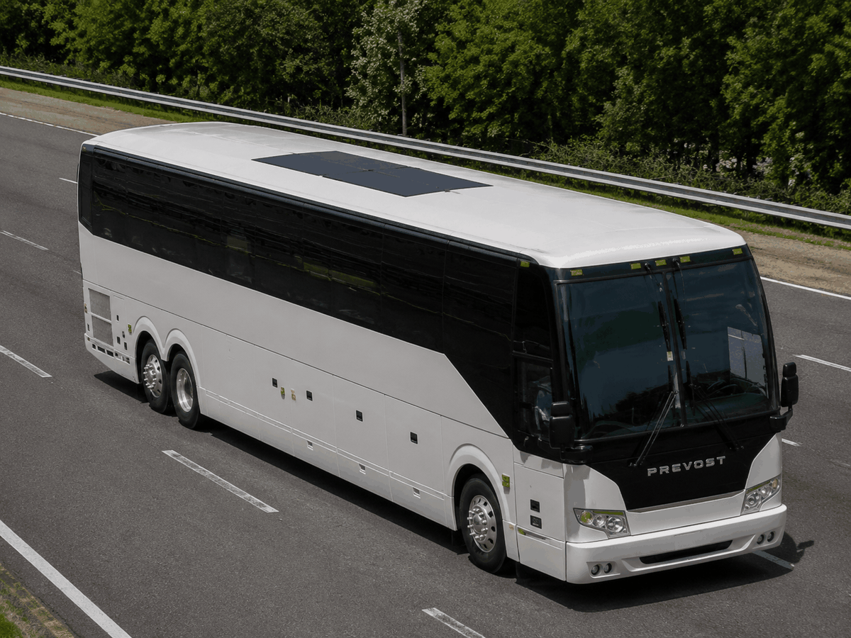 Prevost H3-45 Solar Solution — Lensun commercial fleet solar solution