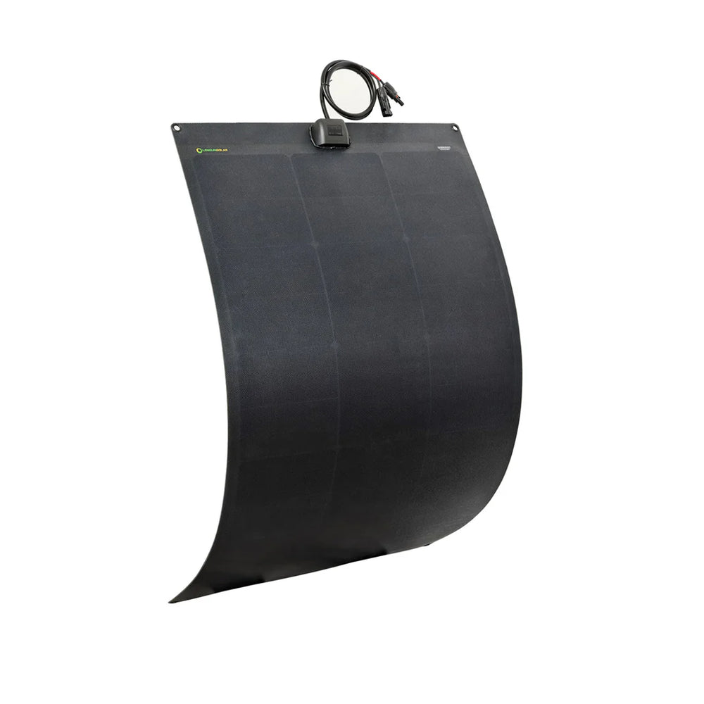 Custom formed flexible solar panel