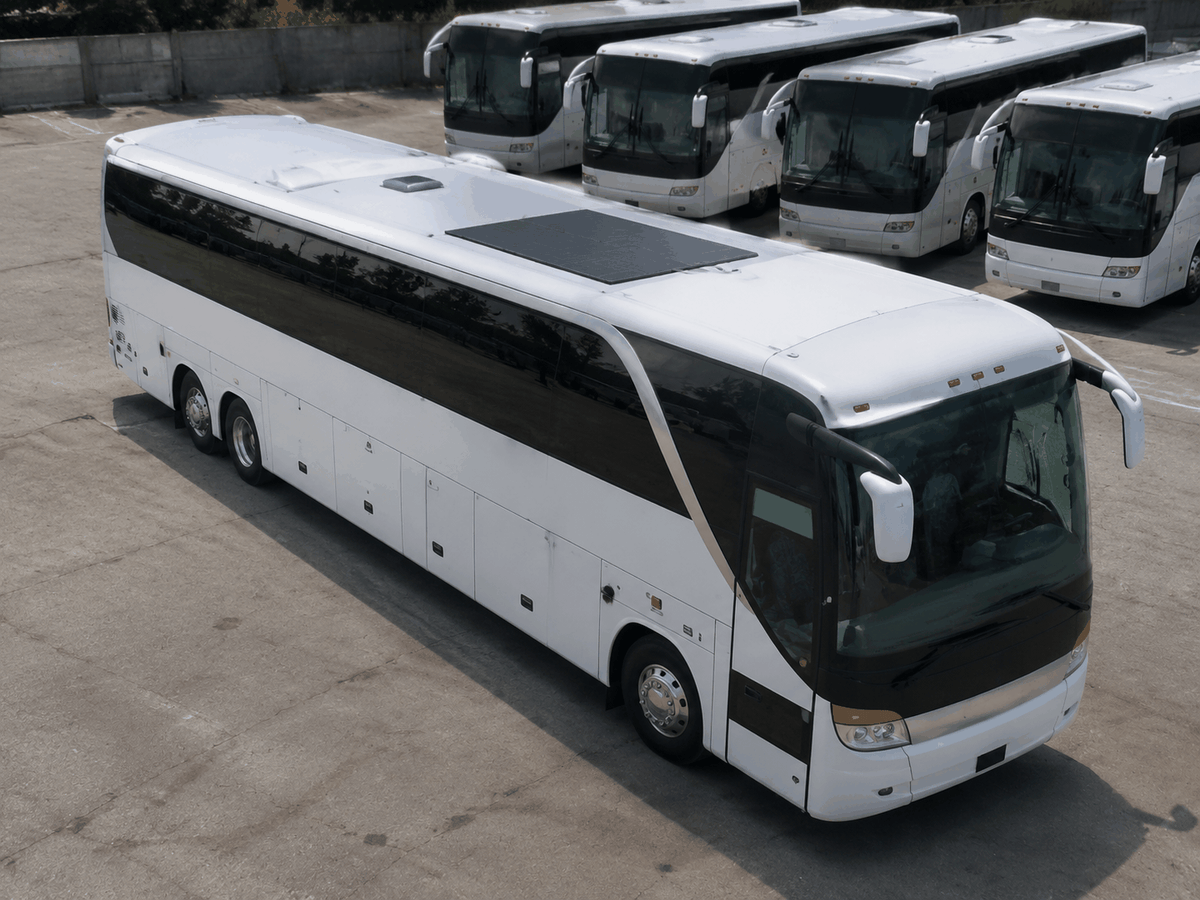 Commercial bus solar panel case