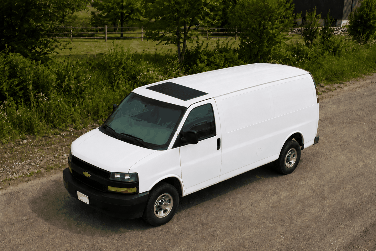Delivery van solar integration case