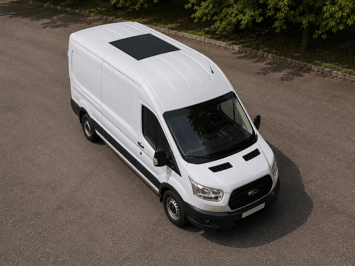 Commercial delivery van solar case