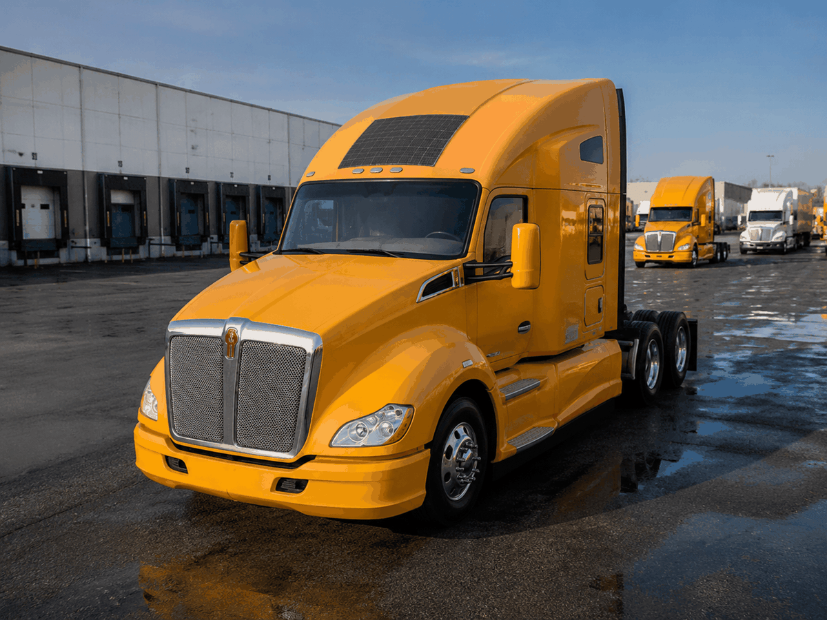 Kenworth T680 Solar Layout — Lensun commercial fleet solar solution