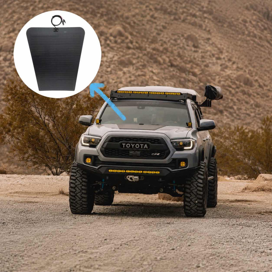 Toyota Tacoma hood solar panel 90W