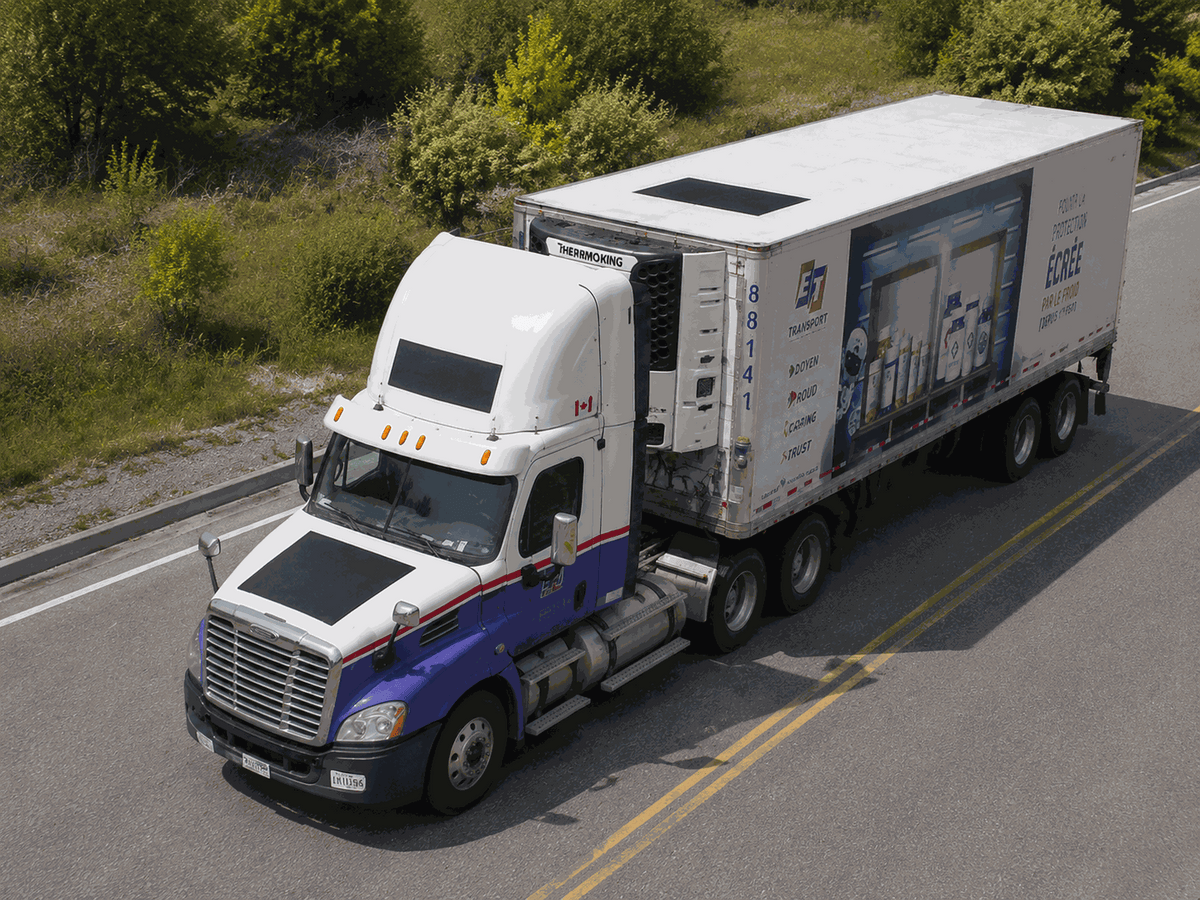 Pharmaceutical Cold Chain Truck — Lensun commercial fleet solar solution