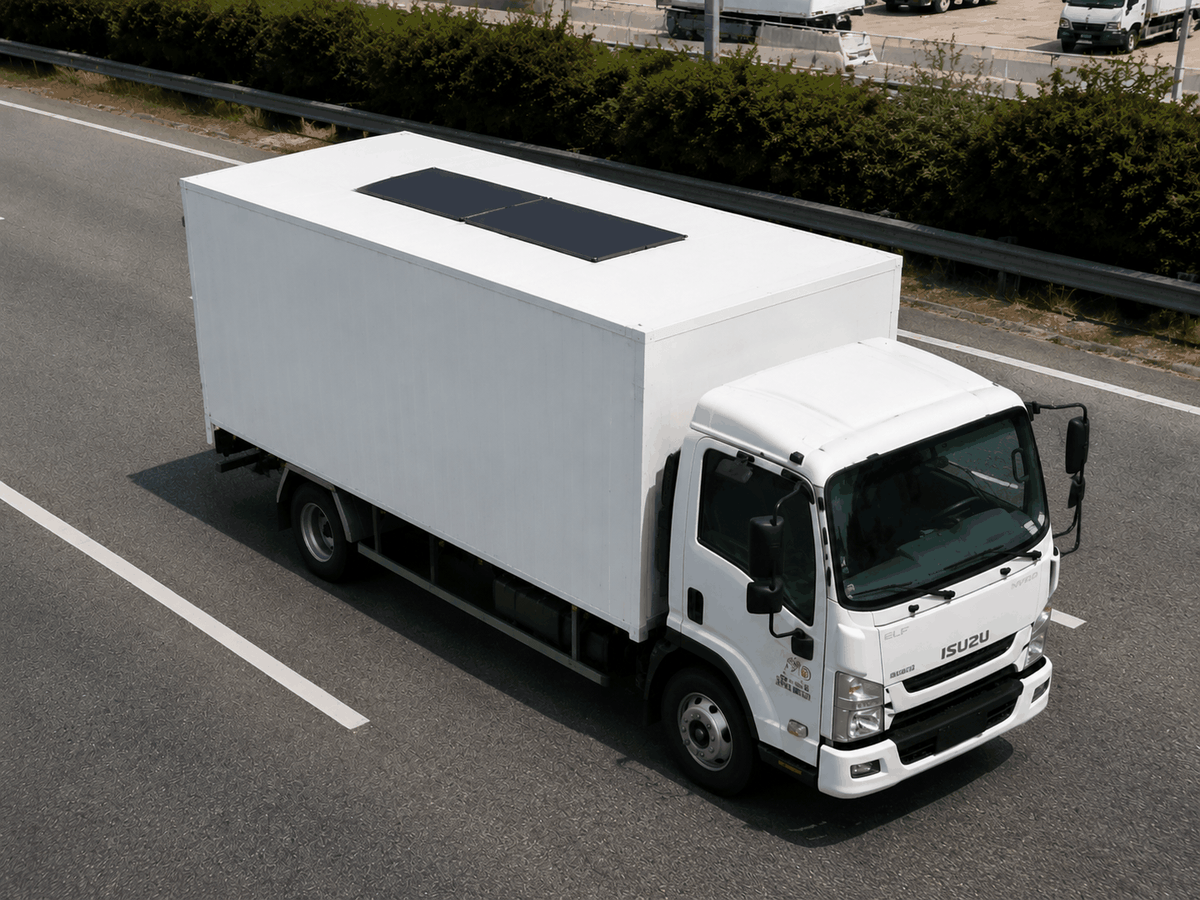 Isuzu N-Series Solar Solution — Lensun commercial fleet solar solution