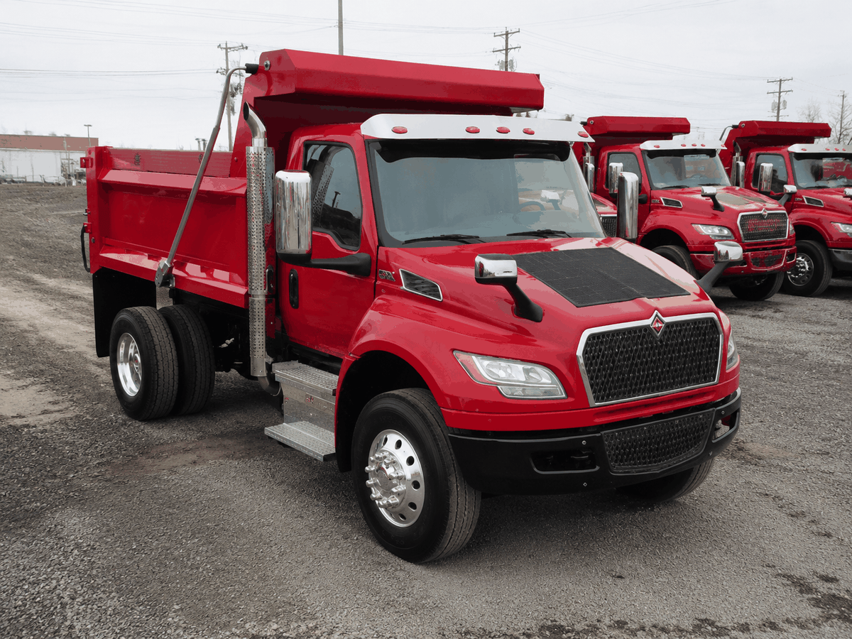 International MV Series Solar Solution — Lensun commercial fleet solar solution